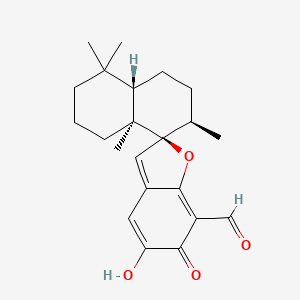 molecular formula C22H28O4 B1250792 Corallidictyal B 