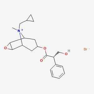 molecular formula C21H28BrNO4 B1250793 Alginor (TN) 