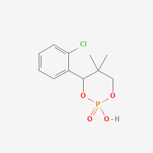 molecular formula C11H14ClO4P B12507958 (4S)-4-(2-chlorophenyl)-2-hydroxy-5,5-dimethyl-1,3,2lambda-dioxaphosphinan-2-one 