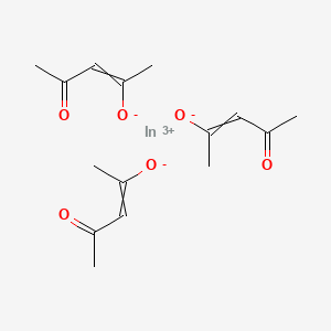 molecular formula C15H21InO6 B12507968 indium(3+) bis((2Z)-4-oxopent-2-en-2-olate) 4-oxopent-2-en-2-olate 
