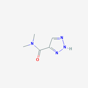 molecular formula C5H8N4O B12507973 N,N-Dimethyl-1H-1,2,3-triazole-5-carboxamide 
