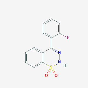 molecular formula C13H9FN2O2S B12507989 4-(2-fluorophenyl)-2H-1,2,3-benzothiadiazine 1,1-dioxide 