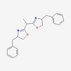 molecular formula C22H24N2O2 B12507997 4-Benzyl-2-[1-(4-benzyl-4,5-dihydro-1,3-oxazol-2-yl)ethyl]-4,5-dihydro-1,3-oxazole 