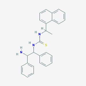 molecular formula C27H27N3S B12508003 1-(2-Amino-1,2-diphenylethyl)-3-[1-(naphthalen-1-yl)ethyl]thiourea 