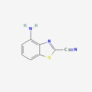 molecular formula C8H5N3S B12508016 4-Aminobenzo[d]thiazole-2-carbonitrile 