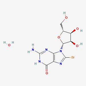 molecular formula C10H14BrN5O6 B12508031 8-Bromoguanosine dihydrate 