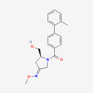 (3Z,5S)-5-(hydroxymethyl)-1-[(2'-methyl-1,1'-biphenyl-4-yl)carbonyl]pyrrolidin-3-one O-methyloxime
