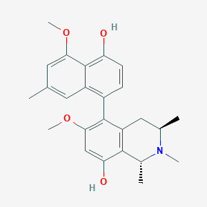molecular formula C25H29NO4 B1250809 Ancistrolikokine A CAS No. 297749-36-1