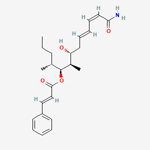 (4R,5S,6R,7R,9E,11Z)-13-amino-7-hydroxy-4,6-dimethyl-13-oxotrideca-9,11-dien-5-yl (2E)-3-phenylprop-2-enoate