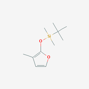 molecular formula C11H20O2Si B1250813 Silane, (1,1-dimethylethyl)dimethyl[(3-methyl-2-furanyl)oxy]- CAS No. 131497-06-8