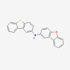 molecular formula C24H15NOS B12508238 N-(Dibenzo[b,d]thiophen-2-yl)dibenzo[b,d]furan-2-amine 