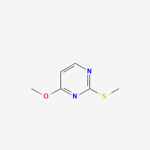 molecular formula C6H8N2OS B12508250 Pyrimidine, 4-methoxy-2-methylthio- CAS No. 76541-59-8