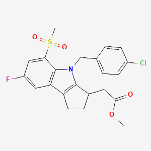 molecular formula C22H21ClFNO4S B12508260 Laropiprant methyleste 