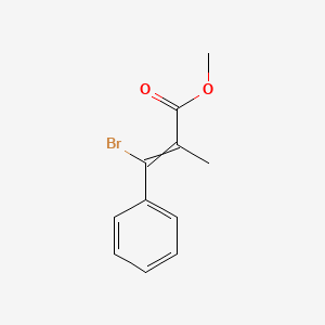 molecular formula C11H11BrO2 B12508276 Methyl 3-bromo-2-methyl-3-phenylprop-2-enoate 
