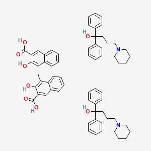 molecular formula C65H70N2O8 B1250828 Diphenidol pamoate CAS No. 7491-12-5