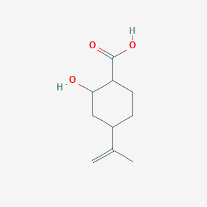 molecular formula C10H16O3 B1250829 2-Hydroxy-4-isopropenylcyclohexanecarboxylic acid 