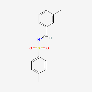molecular formula C15H15NO2S B12508310 4-methyl-N-[(3-methylphenyl)methylidene]benzenesulfonamide 