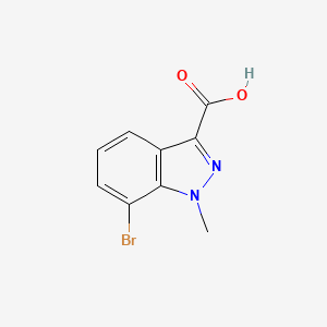 molecular formula C9H7BrN2O2 B12508323 7-Bromo-1-methyl-1H-indazole-3-carboxylic acid 