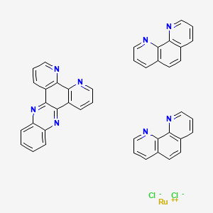molecular formula C42H26Cl2N8Ru B12508333 1,10-Phenanthroline;quinoxalino[2,3-f][1,10]phenanthroline;ruthenium(2+);dichloride 