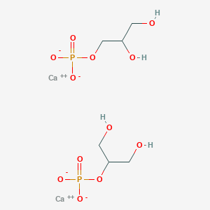 molecular formula C6H14Ca2O12P2 B12508407 Dicalcium glycerol 1-phosphate glycerol 2-phosphate(2-) 