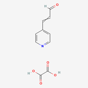 molecular formula C10H9NO5 B12508448 3-(Pyridin-4-yl)prop-2-enal; oxalic acid 