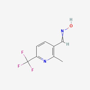 molecular formula C8H7F3N2O B12508471 (E)-2-methyl-6-(trifluoromethyl)nicotinaldehyde oxime 