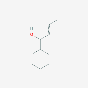 molecular formula C10H18O B12508484 1-cyclohexylbut-2-en-1-ol 