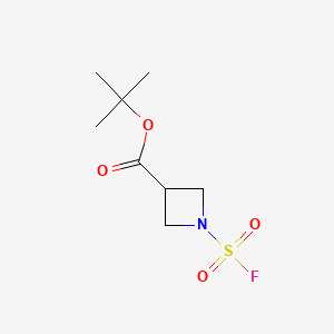 molecular formula C8H14FNO4S B12508540 tert-Butyl 1-(fluorosulfonyl)azetidine-3-carboxylate 