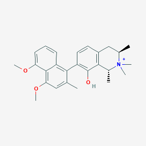 molecular formula C26H32NO3+ B1250855 N,N-Dimethyldioncophyllinium A 