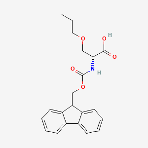 molecular formula C21H23NO5 B12508571 Fmoc-D-Ser(nPr)-OH 
