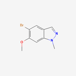 molecular formula C9H9BrN2O B12508614 5-Bromo-6-methoxy-1-methyl-1H-indazole 
