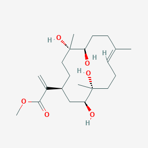 molecular formula C21H36O6 B1250867 Sinuflexibilin 