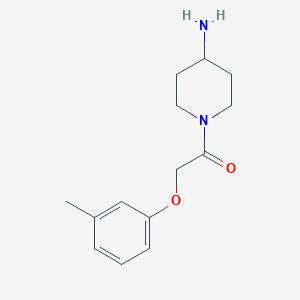 molecular formula C14H20N2O2 B12508688 1-(4-Aminopiperidin-1-yl)-2-(3-methylphenoxy)ethanone 