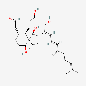 molecular formula C30H46O5 B1250870 28-Deacetylbelamcandal 