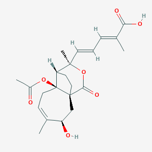 molecular formula C22H28O7 B1250874 pseudolaric acid G 