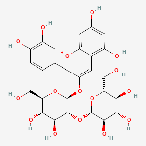 molecular formula C27H31O16+ B1250881 Cyanidin 3-O-sophoroside CAS No. 38820-68-7