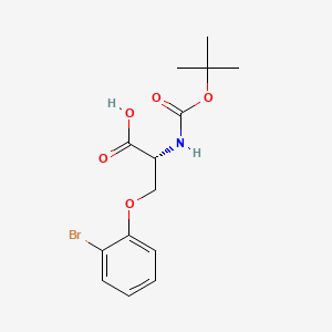 molecular formula C14H18BrNO5 B12508926 N-Boc-O-(2-bromophenyl)-D-serine 