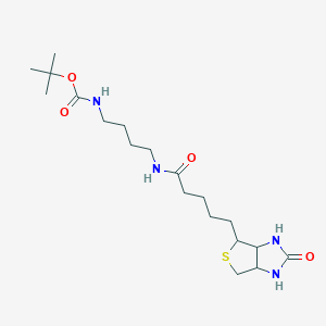 molecular formula C19H34N4O4S B12508944 tert-Butyl (4-(5-(2-oxohexahydro-1H-thieno[3,4-d]imidazol-4-yl)pentanamido)butyl)carbamate 