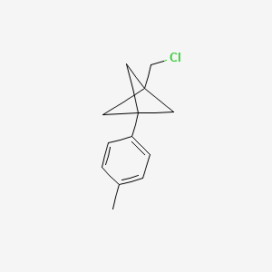 molecular formula C13H15Cl B12508968 1-(Chloromethyl)-3-(p-tolyl)bicyclo[1.1.1]pentane 