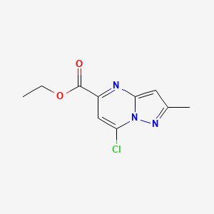 molecular formula C10H10ClN3O2 B12508970 Ethyl 7-chloro-2-methyl-pyrazolo[1,5-a]pyrimidine-5-carboxylate 
