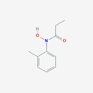 molecular formula C10H13NO2 B125090 N-hydroxy-N-(2-methylphenyl)propanamide CAS No. 151826-41-4