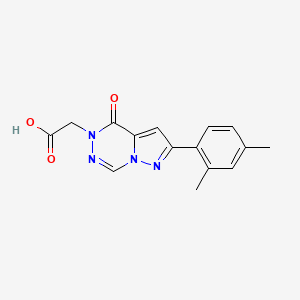 molecular formula C15H14N4O3 B12509016 [2-(2,4-dimethylphenyl)-4-oxopyrazolo[1,5-d][1,2,4]triazin-5(4H)-yl]acetic acid 