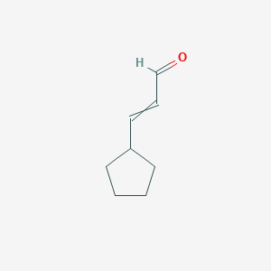 molecular formula C8H12O B12509018 (2E)-3-Cyclopentylprop-2-enal 