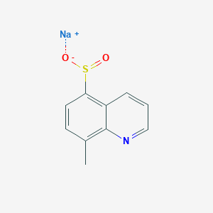 molecular formula C10H8NNaO2S B12509022 Sodium 8-methylquinoline-5-sulfinate 