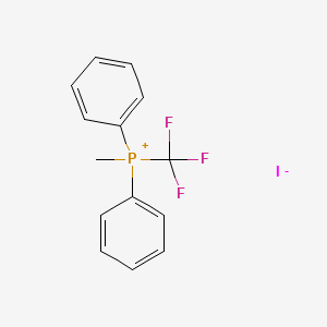 molecular formula C14H13F3IP B12509074 Methyldiphenyl(trifluoromethyl)phosphonium iodide 