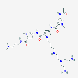 molecular formula C34H56N12O4 B125091 Tren-microgonotropen-b CAS No. 155056-06-7