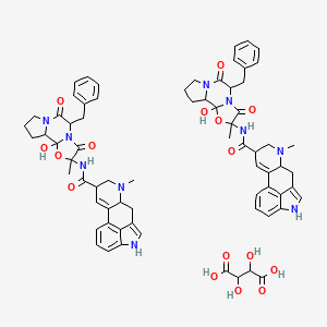 molecular formula C70H76N10O16 B12509161 (+-)-Tartaric acid; bis(ergotamine) 