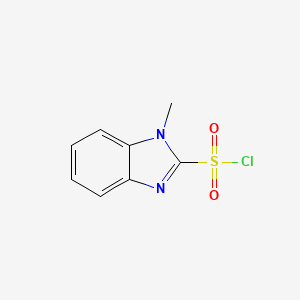 molecular formula C8H7ClN2O2S B12509191 1-methyl-1H-1,3-benzodiazole-2-sulfonyl chloride 