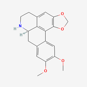 molecular formula C19H19NO4 B1250927 (-)-Nordicentrine 