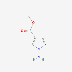 molecular formula C6H8N2O2 B12509281 Methyl 1-amino-1H-pyrrole-3-carboxylate 